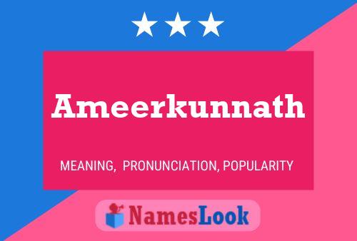 Ameerkunnath Name Poster