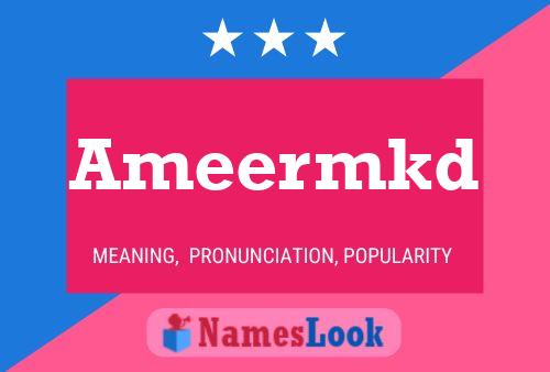 Ameermkd Name Poster