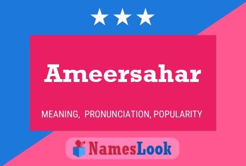 Ameersahar Name Poster