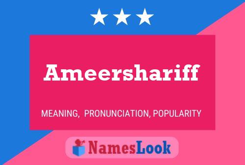 Ameershariff Name Poster