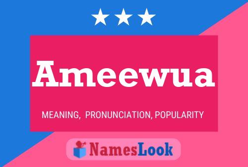 Ameewua Name Poster