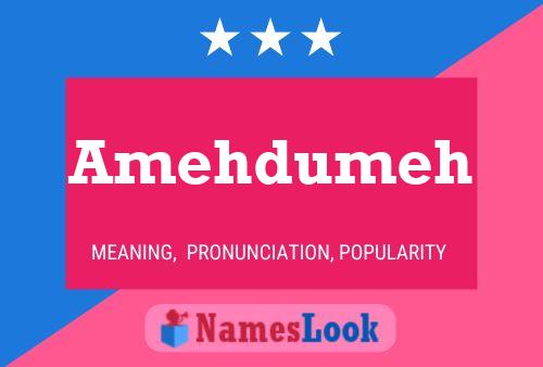 Amehdumeh Name Poster