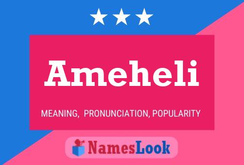 Ameheli Name Poster