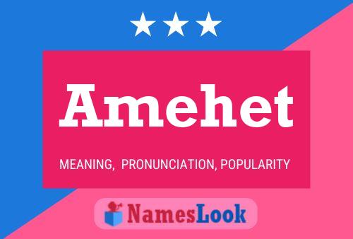 Amehet Name Poster