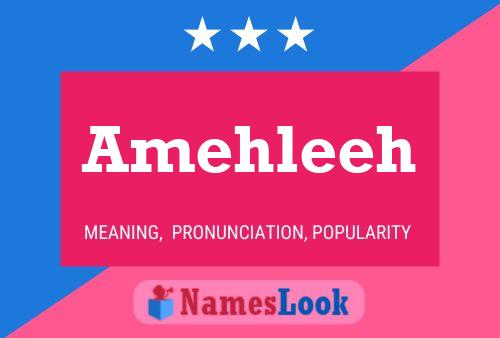 Amehleeh Name Poster