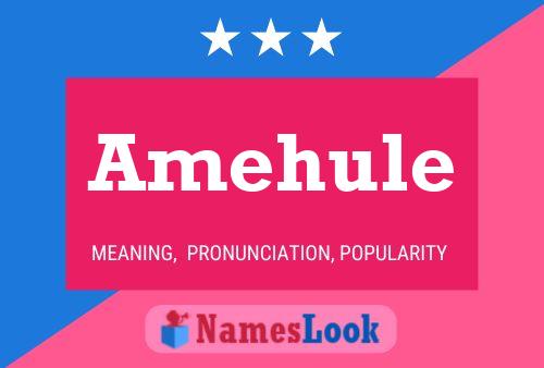 Amehule Name Poster