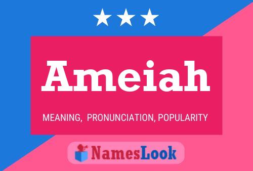 Ameiah Name Poster