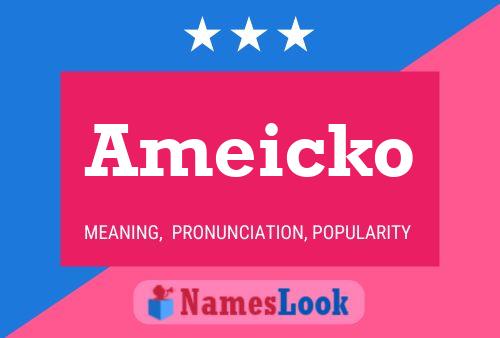 Ameicko Name Poster