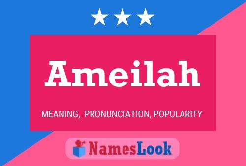 Ameilah Name Poster