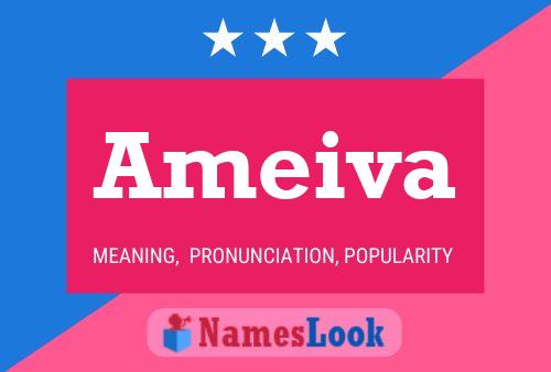 Ameiva Name Poster