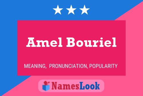 Amel Bouriel Name Poster