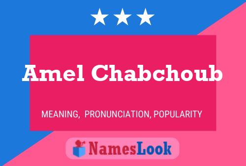 Amel Chabchoub Name Poster