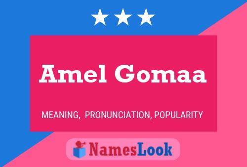 Amel Gomaa Name Poster