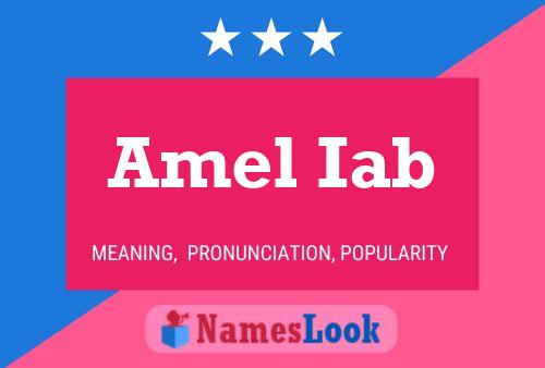 Amel Iab Name Poster