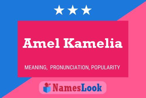 Amel Kamelia Name Poster