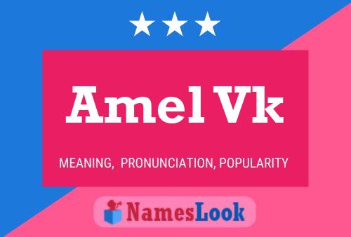 Amel Vk Name Poster