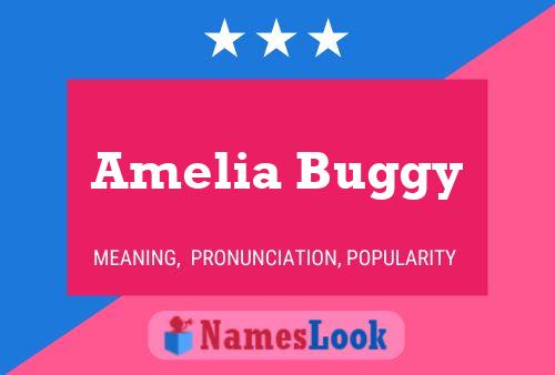 Amelia Buggy Name Poster