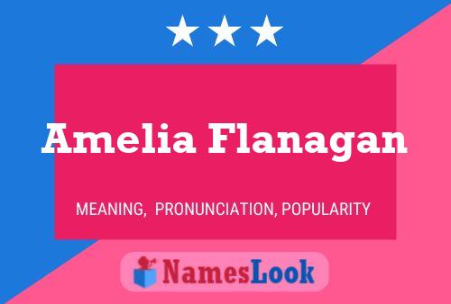 Amelia Flanagan Name Poster