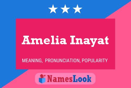 Amelia Inayat Name Poster