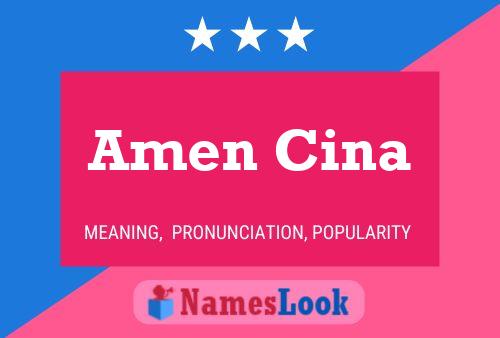 Amen Cina Name Poster