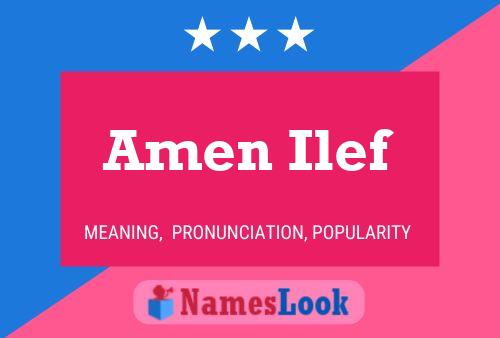 Amen Ilef Name Poster