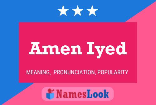 Amen Iyed Name Poster