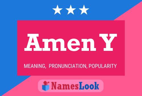 Amen Y Name Poster