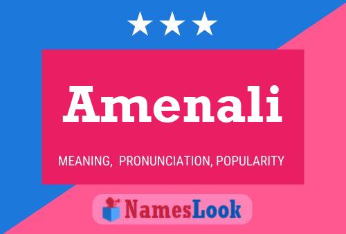 Amenali Name Poster