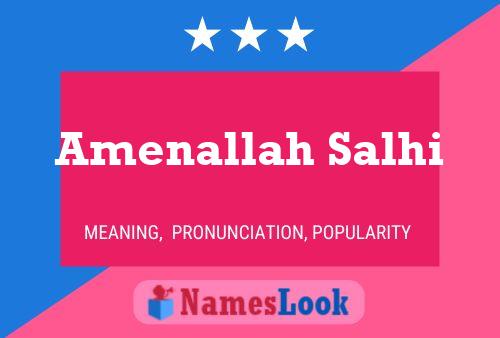 Amenallah Salhi Name Poster