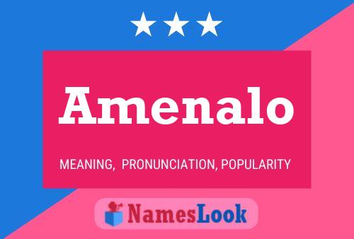 Amenalo Name Poster