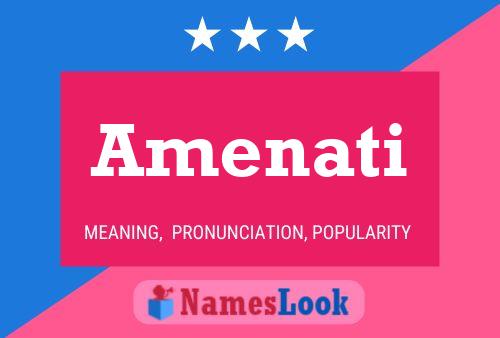 Amenati Name Poster