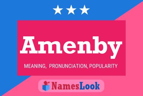 Amenby Name Poster