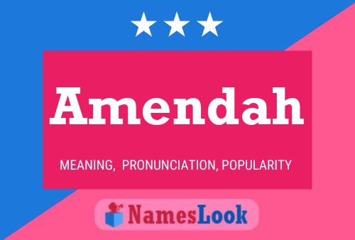 Amendah Name Poster