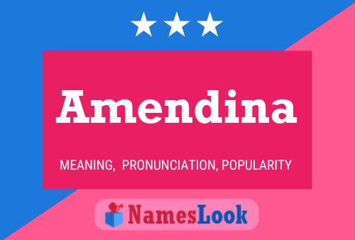 Amendina Name Poster