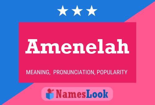 Amenelah Name Poster