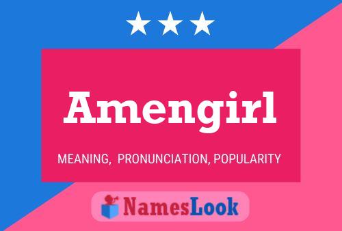 Amengirl Name Poster