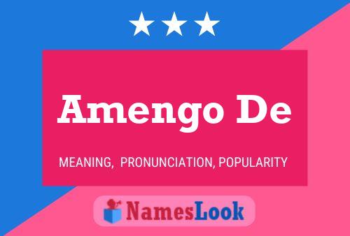 Amengo De Name Poster