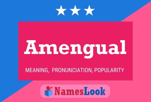 Amengual Name Poster