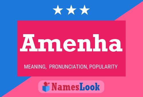 Amenha Name Poster