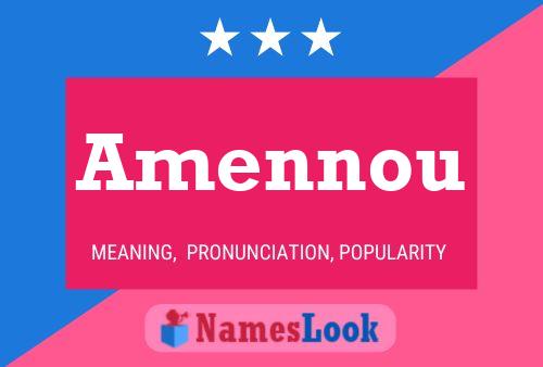 Amennou Name Poster