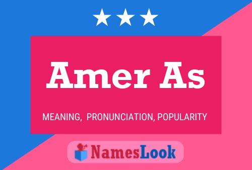 Amer As Name Poster