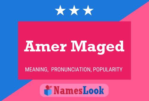 Amer Maged Name Poster