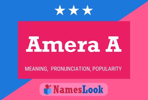 Amera A Name Poster