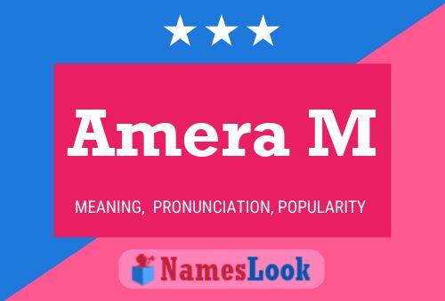 Amera M Name Poster