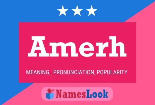 Amerh Name Poster