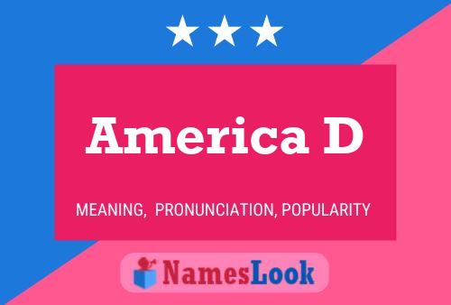 America D Name Poster