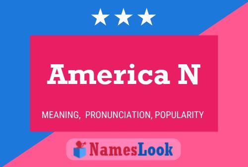 America N Name Poster