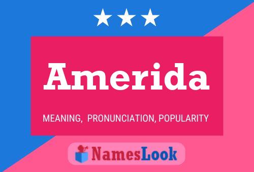 Amerida Name Poster