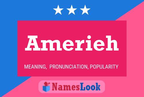 Amerieh Name Poster