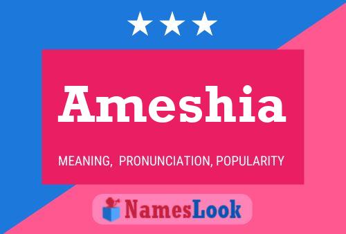 Ameshia Name Poster